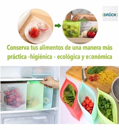 BOLSA DE SILICONA REUTILIZABLE PARA ALIMENTOS - comprar online