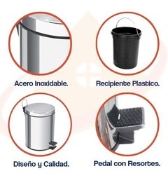 RECIPIENTE CESTO DE RESIDUOS BASURA 12LTR. en internet