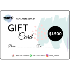 GIFT CARD 1500