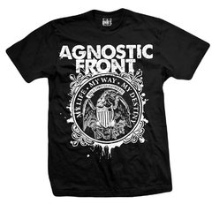 Remera AGNOSTICS FRONT MY LIFE Y WAY MY DESTINY