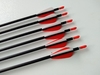 Flechas Carbono - Spine 1000 - Skylon Radius - VANES PLÁSTICAS - vermelho/branco
