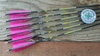 Flechas Carbono - Spine 1000 - VAP Victory - PENAS NATURAIS 4" - pink/cinza
