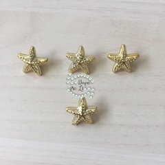 Botão Estrela do Mar Dourada
