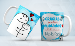 Taza Cerámica Dia del Padre Folk - Mercería Mayorista Costuras