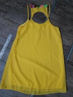 Vestido Corto Amarillo en internet