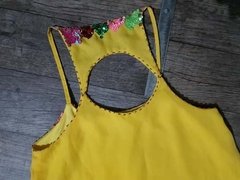 Vestido Corto Amarillo - comprar online