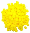 Pompones de felpa 2 cm Amarillo