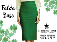 Molde Falda Base Dama (4 talles)