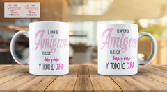 Taza Cerámica Dia del Amigo-Parte 1 - Mercería Mayorista Costuras