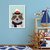 Quadro Decorativo Infantil Guaxinim na Neve