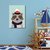 Quadro Decorativo Infantil Guaxinim na Neve