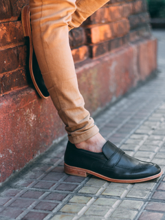 Mocasín de Hombre Giorggio Negro - comprar online