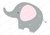 Imagen de Kit Imprimible elefante rosa y gris