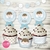 Kit Imprimible angelito bautismo celeste 2 - decora tu cumple