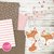 Kit imprimible personalizado bosque romántico zorrito rosa cumpleaños baby shower bautismo