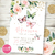 Kit imprimible mariposas acuarela glitter rosas vintage shabby romántico cumpleaños baby shower invitacion tarjeta digital butterfly party printable