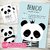 Kit imprimible osito oso panda cumpleaños invitación celeste coronita pandas