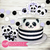 Kit imprimible panda party lila cumpleaños invitación pandita baby shower bautismo