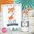 Kit imprimible personalizado zorrito tribal nórdico blanco bosque invitación digital tarjeta cumpleaños baby shower bautismo bautizo printable party kit fox