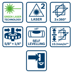 Nivel Láser de Lineas 360 Bosch GLL 3-80 G Profesional - tienda online