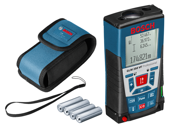 Medidor de Distancia Láser Bosch GLM 250 VF Profesional