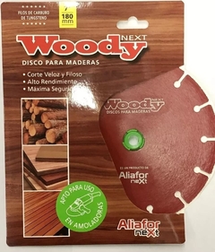 DISCO PARA MADERA ALIAFOR WOODY DM-7 180MM PARA AMOLADORA