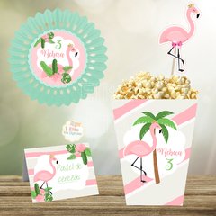 kit imprimible flamencos flamingos
