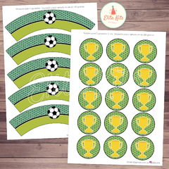 Kit imprimible fútbol personalizado cumpleaños