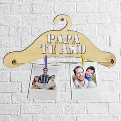 Percha con Broches "Papá Te Amo"