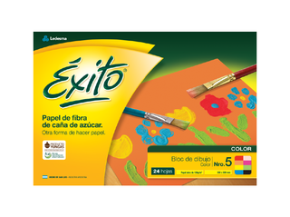 BLOC DIBUJO Nº5 ÉXITO COLORES 24 HOJAS, 120 G/M2 - C: 100008