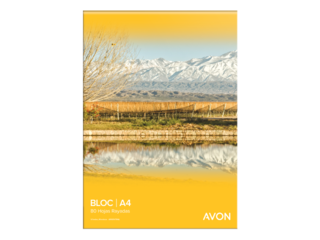 BLOC PEGADO A4 AVON 80 HOJAS RAYA, 65 G/M2 - C: 100020