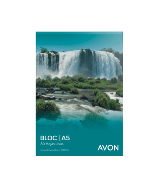 BLOC PEGADO A5 AVON 80 HOJAS LISAS 65 G/M2 - C: 100063