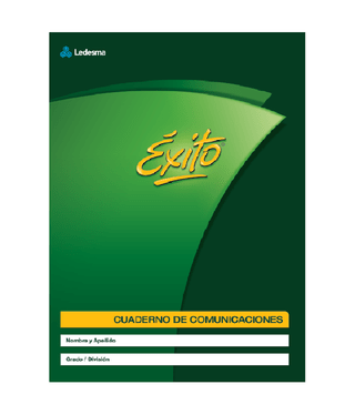 CUADERNO TAPA FLEXIBLE 16X21 ÉXITO COMUNICACIONES 24 HOJAS, 65 G/M2 - C: 100748