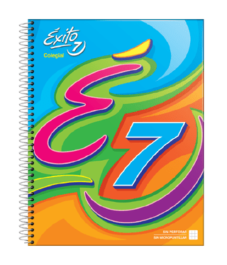 CUADERNO ESPIRAL E7 (21X27) COLEGIAL TAPA DURA 60 HOJAS CUADRO, 100 G/M2 - C: 100794