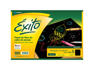 REPUESTO DIBUJO N°5 EXITO NEGRO 5 HOJAS, 120 G/M2 - C: 101952