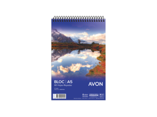 BLOC ESPIRAL A5 AVON 80 HOJAS RAYA 65 G/M2 - C: 103242