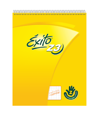 CUADERNO PARA ZURDOS Z3 (19x24) EXITO PARA FORRAR 48 HOJAS CUADRO GRANDE, 100 G/M2 - C: 103390