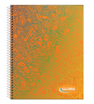 CUADERNO ESPIRAL 21X27 GLORIA T/DU FANTASIA 100 HOJAS CUADRO, 75G/M2 - C: 103597