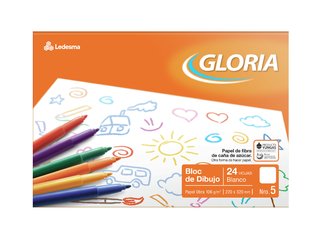 BLOC DIB Nº5 GLORIA BLANCO 24 HOJAS, 106 G/M2 - C: 103602