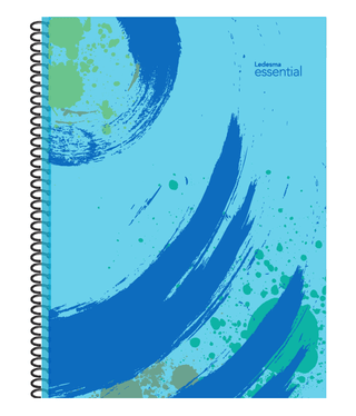 CUADERNO ESPIRAL 22X29 CM ESSENTIAL TURQUESA 84 HOJAS RAYA, 75G/M2 - C: 103740