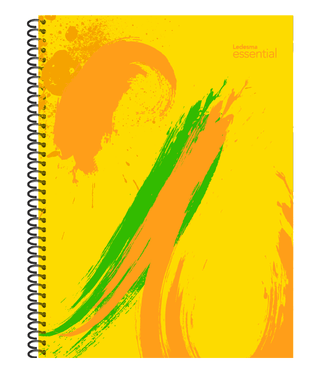 CUADERNO ESPIRAL 22X29 CM ESSENTIAL AMARILLO 84 HOJAS RAYA, 75G/M2 - C: 103742