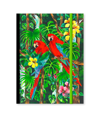 CUADERNO COSIDO L. DESIGN C/ELÁSTICO 18X24. 80 HOJA LISA. PAPEL AHUESADO. C: 9000230