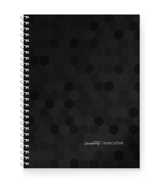 CUADERNO CON ESPIRAL EXECUTIVE 22x29cm NEGRO 84 HOJAS RAYA, 75G/M2 - C: 100760 - comprar online