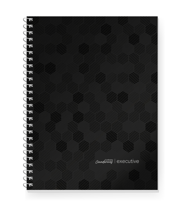 CUADERNO CON ESPIRAL EXECUTIVE 22x29cm NEGRO 84 HOJAS RAYA, 75G/M2 - C: 100760 - comprar online CUADERNO CON ESPIRAL EXECUTIVE 22x29cm NEGRO 84 HOJAS RAYA, 75G/M2 - C: 100760 - comprar online