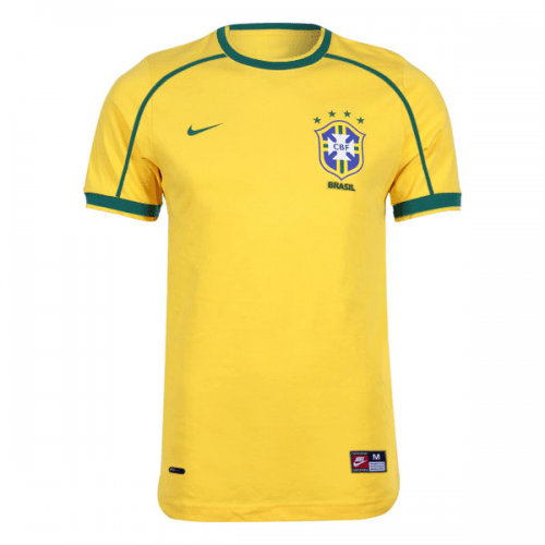 Camisa Brasil Home Retrô 1998 - Skull Sports