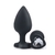 Silicone Hart Strass Anal Plug