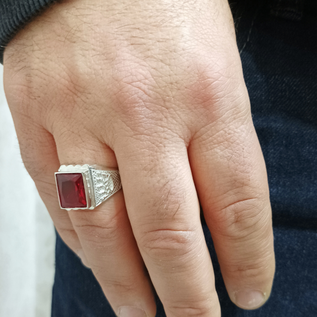 Anillo sello hombre con piedra hotsell