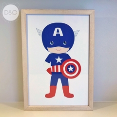 Cuadrito Superhéroe Capitán América