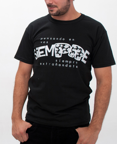 Remera Hombre ·PENSANDO EN VOS SIEMPRE