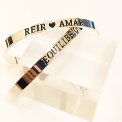 Pulseras rígidas acero. FRASES EN HOT SALE !! 7882 - comprar online